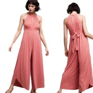 Anthropologie Moulinette Soeurs Eremita Dusty Rose-Coloured Loose Jumpsuit